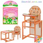 Стульчик М V-120-4 Азбука,клубничка